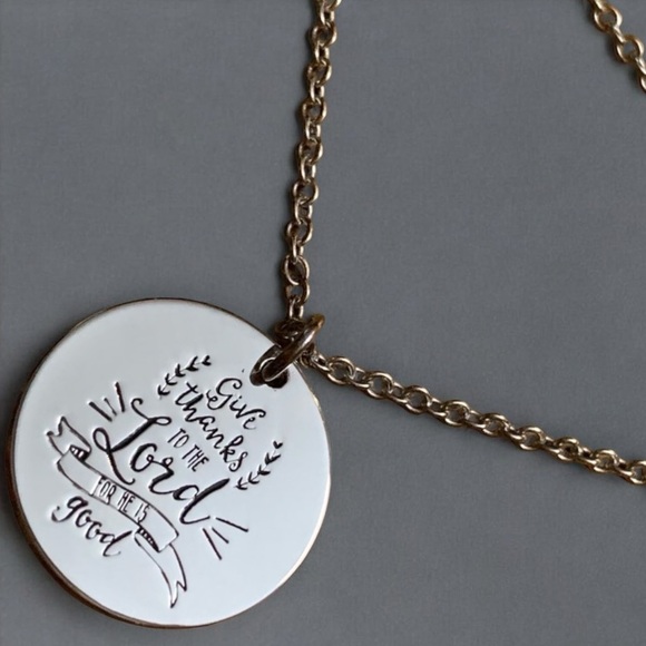 Give Thanks To The Lord ♡ GIFT NECKLACE - Picture 1 of 5